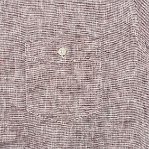 Weatherproof Vintage Mens Shirt XX-Large Red Short Sleeve Button Down - Picture 3 of 10